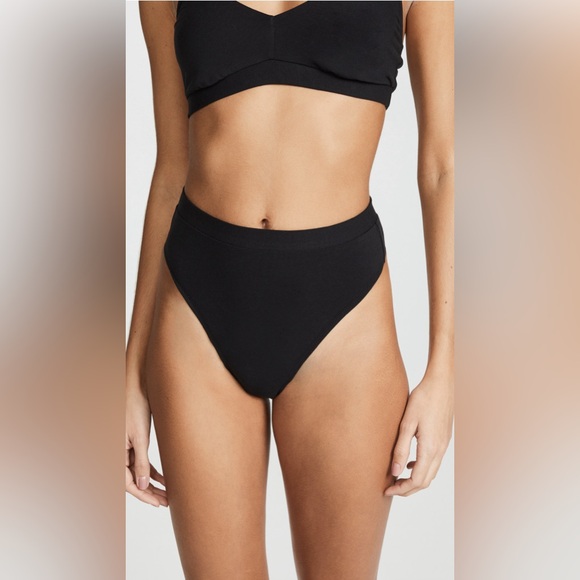 COSABELLA Black Soft Bralette Thong Set - Picture 2 of 8